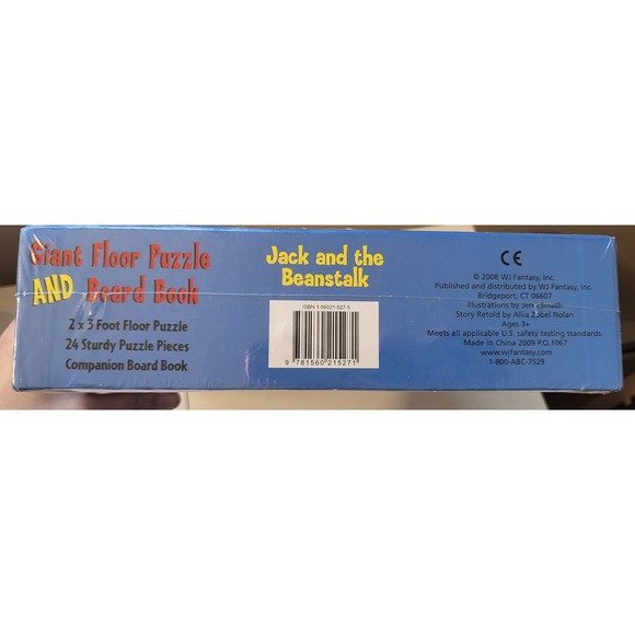 Jack & The Beanstalk Giant Floor Puzzle & Board Book (2 x 3 Foot Puzzle) - Picture 2 of 3